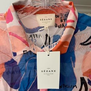 Sezane button down shirt
